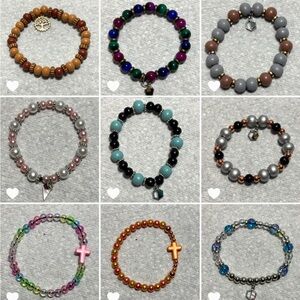 CUSTOM Colorful Beaded Bracelet Set